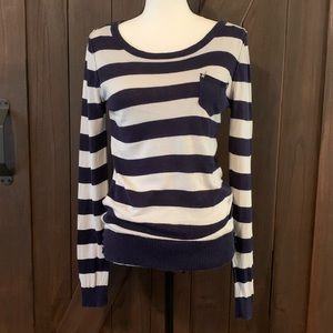 T/O stripped sweater